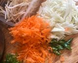 A picture of step 1 of Bakwan sayur - Veggie fritters.