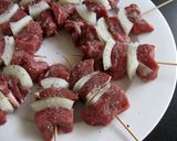 A picture of step 1 of ‘Kushikatsu’ Skewers.