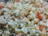 Ensalada rusa clásica con mayonesa casera