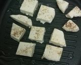 A picture of step 3 of Grilled panner tikka with green chutney.