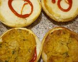 A picture of step 3 of Chicken (shami burger).