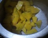 A picture of step 1 of Kaddu ki sabji.