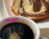 صورة لخطوة 4 من وصفة كيك رخامي ذوق الشوكولاطة والفانيلا