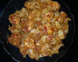 A picture of step 2 of Shrimp pasta.