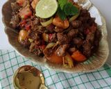 Foto langkah ke 5 dari resep Daging Kambing Gongso.