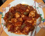 A picture of step 8 of पनीर चिल्ली (panner chilli recipe in hindi).