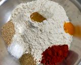 A picture of step 1 of Methi Thepla.