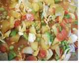 A picture of step 12 of Desi mix sabzi.