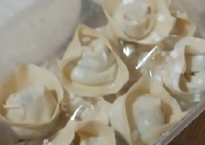 Langkah-langkah untuk membuat Cara membuat Pangsit Rebus (Frozen Food)