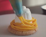 A picture of step 16 of Pumpkin Mont Blanc Cake (Squash Cake).