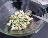 A picture of step 2 of Summer citric salmon with herby feta cheese.
