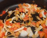 A picture of step 2 of Sinigang (sour soup).