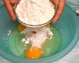 Foto langkah ke 2 dari resep PANDAN SPONGE CAKE| LEMBUT SELEMBUT OGURA CAKE,METODE ALL IN ONE.