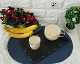 Hình bước làm 5 của món Sinh tố chuối đào 복숭아바나나스무디
