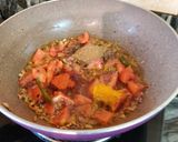 A picture of step 6 of Rajma palak curry.