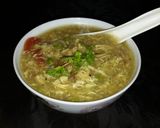 A picture of step 3 of Chicken hot and egg soup 🥚.