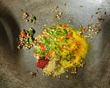 A picture of step 5 of Samosa Party😋💛.
