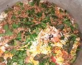 A picture of step 9 of Masoor Pulao.