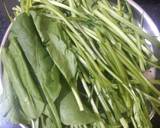 Tender palak stalk chetney recipe step 1 photo
