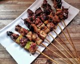 Foto langkah ke 4 dari resep Yakitori Saus Lada Hitam.