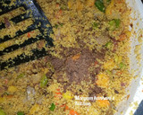 Fried couscous with spinach and egg saucematakin girki3 hoto