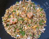 鯖魚蝦仁四季豆炒飯的食譜步驟3照片