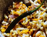 A picture of step 3 of Bhel (Odisha style).