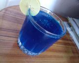 A picture of step 5 of Blue Lagoon Mocktail.