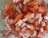 Hình bước làm 2 của món Đậu hủ sốt cà chua