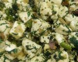 A picture of step 3 of Spinach garlic tofu.
