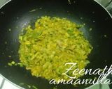 A picture of step 1 of Hyderabadi Khadi Daal with Spring Onions.