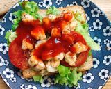 Hình bước làm 5 của món Sandwich trứng tôm