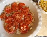 Foto del paso 2 de la receta Gratén de pollo con brécol, maíz y tomates