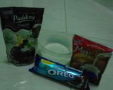 Foto langkah ke 1 dari resep Pudding Susu Nutrijell Coklat With Oreo.