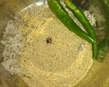 A picture of step 2 of Poppy seeds and dessicated coconut paratha.