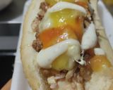 Foto del paso 9 de la receta: Perrito🌭caliente🥓de pollo🍗y tocineta🌭hawaiano🍍