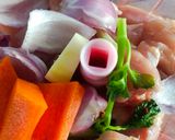 Gambar langkah 1 resipi Wantan Ayam Sayur.