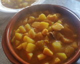 Foto del paso 5 de la receta: Papas con pota y calabaza 🦑