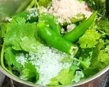 A picture of step 1 of Tricolour Uttapam.