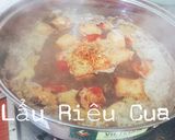 Hình bước làm 5 của món Lẩu Riêu Cua Sườn Sụn