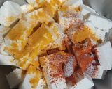 A picture of step 1 of Paneer curry.