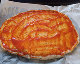 Foto del paso 4 de la receta: Pizza de semillas con pollo y salmón ahumado