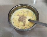 A picture of step 1 of Besan Onion Chilla.