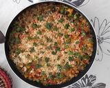 Foto del paso 10 de la receta: Arroz con presa ibérica, verduras de otoño y bosque de bimi