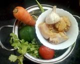 A picture of step 1 of Healthy Chicken Mixed Vegetables Soup.