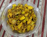 A picture of step 5 of Mango chilli pickle.
