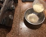 A picture of step 1 of Cherry Almond Skillet crumble.