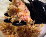 A picture of step 3 of Cheesy Ham & Rice Balls.