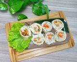 Hình bước làm 5 của món MÓN HẤP - Tàu hủ ki cuộn cá thát lát, rau củ
