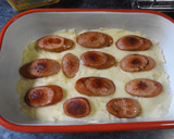 Foto del paso 3 de la receta: Salchichas, champiñones, puré y espinacas